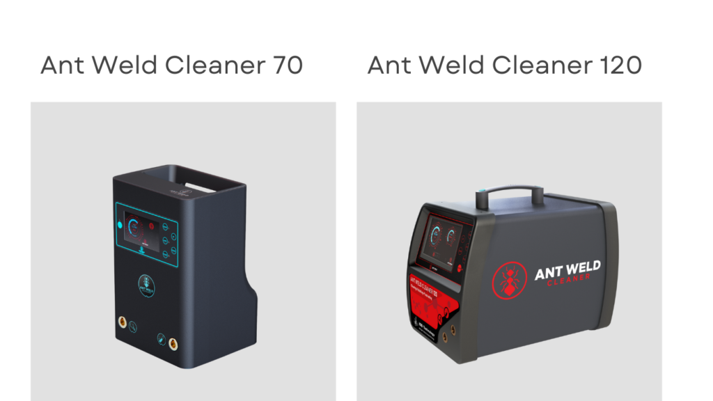 Two models of Ant Weld Cleaner